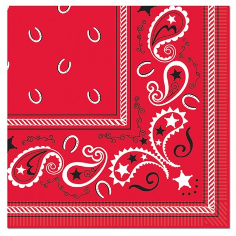 Wild West Look napkins 32x32cm