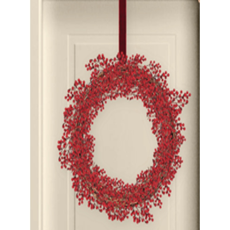 Wreath with red berries