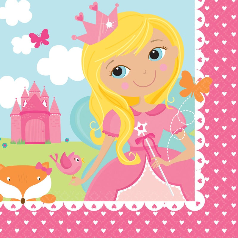 16 napkins charming Princess Dafne 33cm