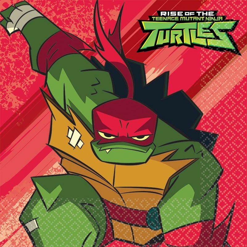 16 Ninja Turtles Adventures napkins 33cm