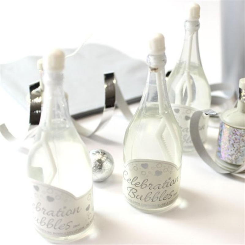 24 soap bubbles champagne bottles