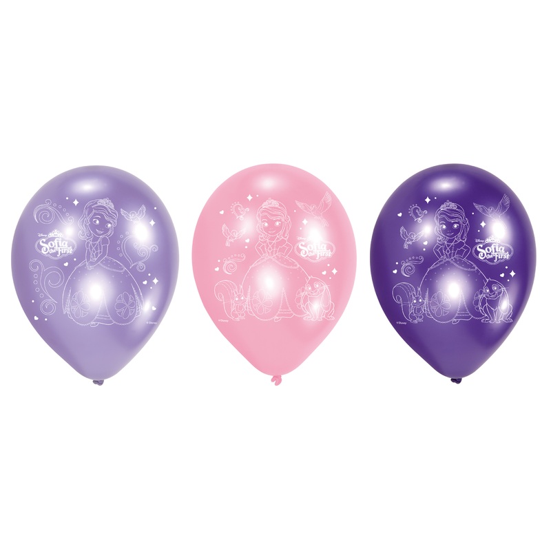 6 balloons Princess Sofia the first