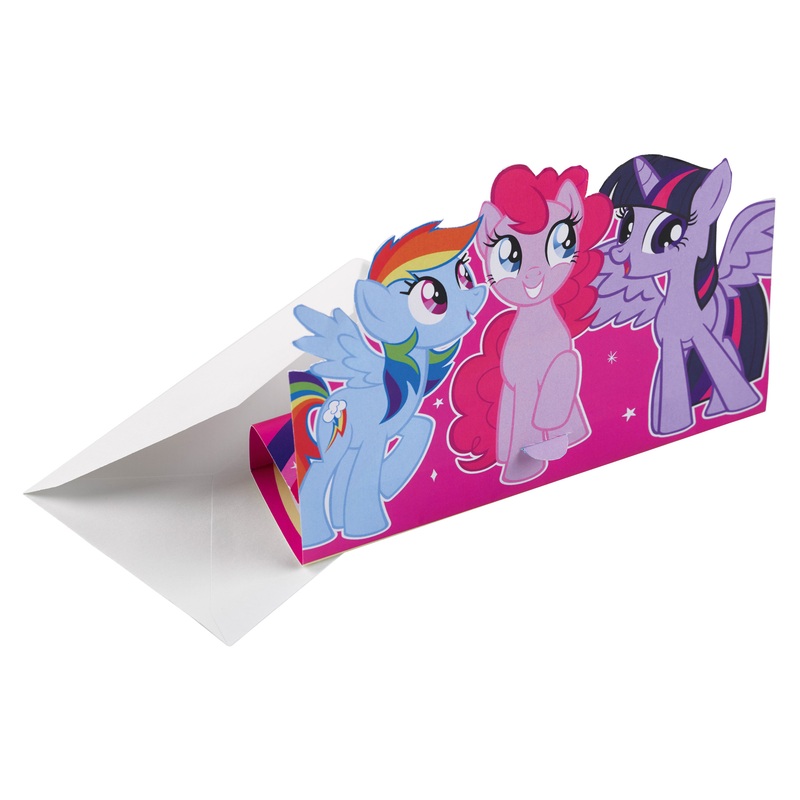 8 invitation cards My Little Pony