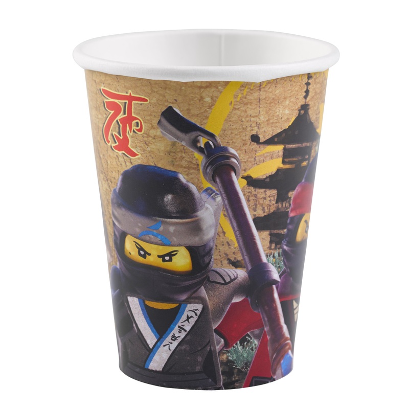 8 Ninjago Movie paper cups 250ml