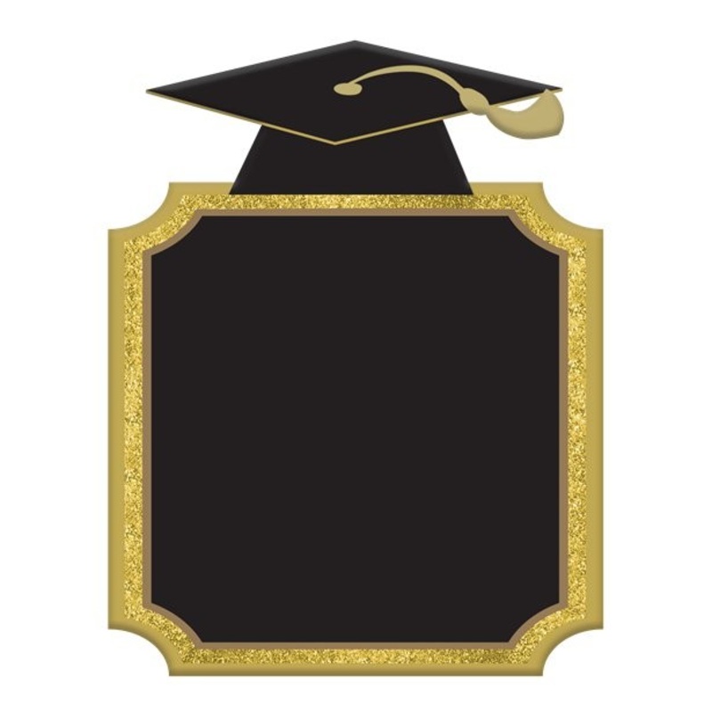 Graduation ceremony chalkboard 17 x 22cm