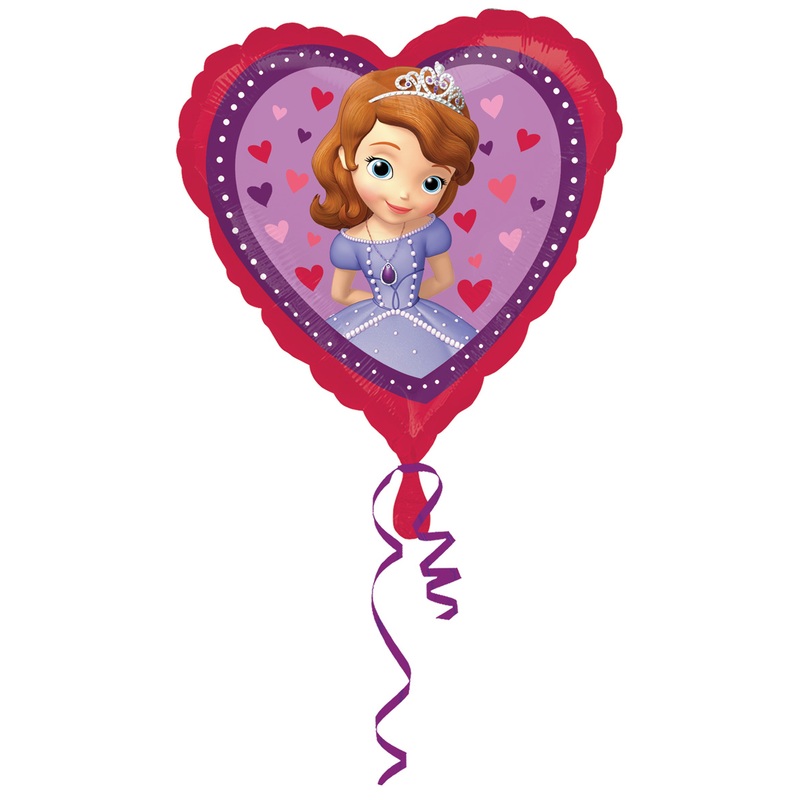 Heart balloon Sofia the first fell in love