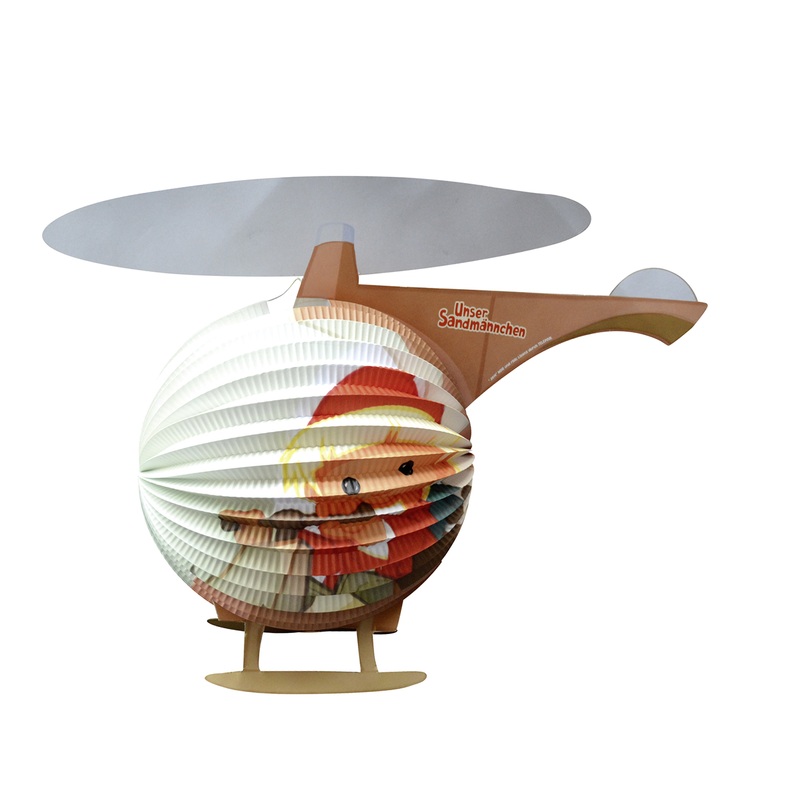 Helicopter pilot sandman lantern 33 x 46cm