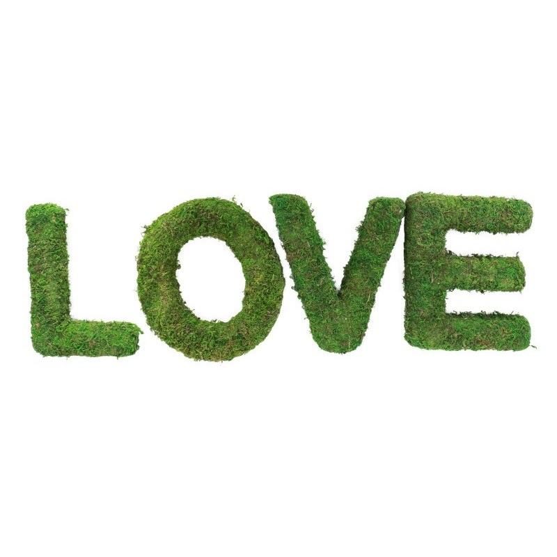 Moss letters - LOVE - 20cm