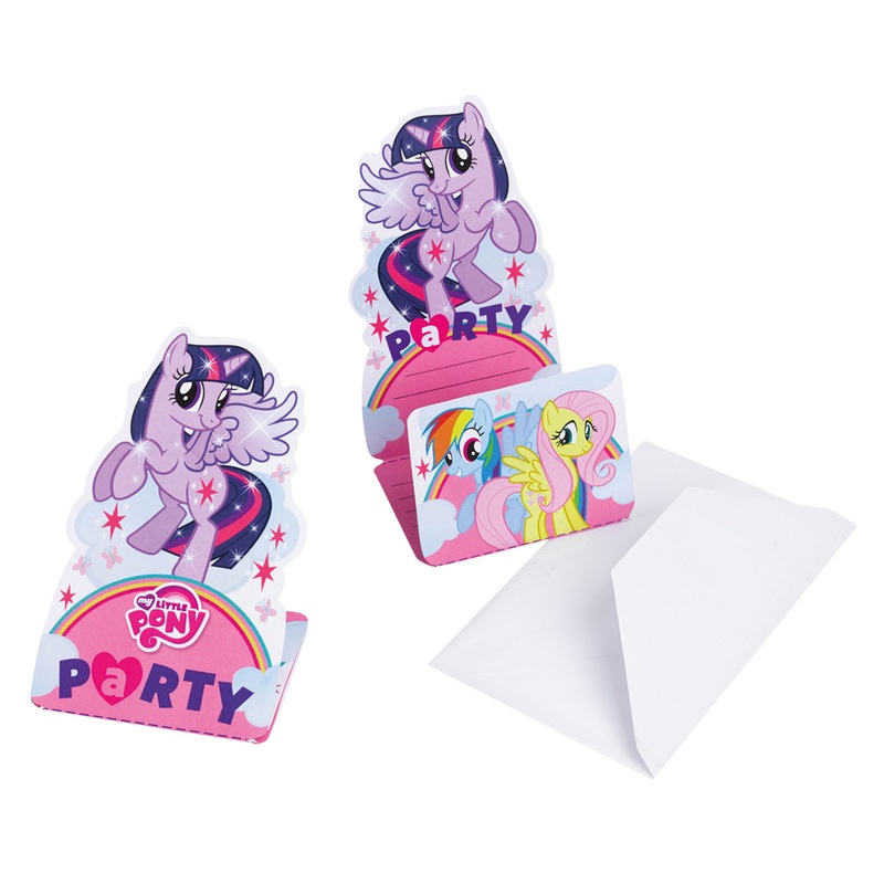 My Little Pony invitation card 8 pieces