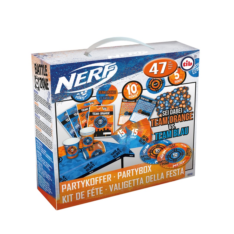 Nerf Battle Zone party case 47 pieces