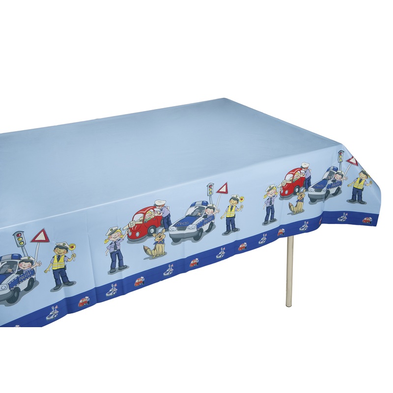 Police operation children's birthday tablecloth 120x180cm