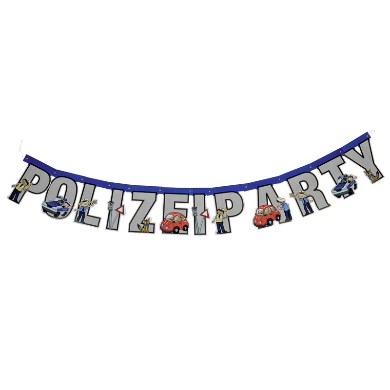 Police use children's birthday garland 165cm