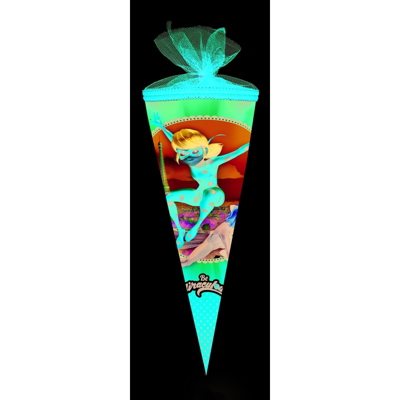 School cone with Miraculous 22cm