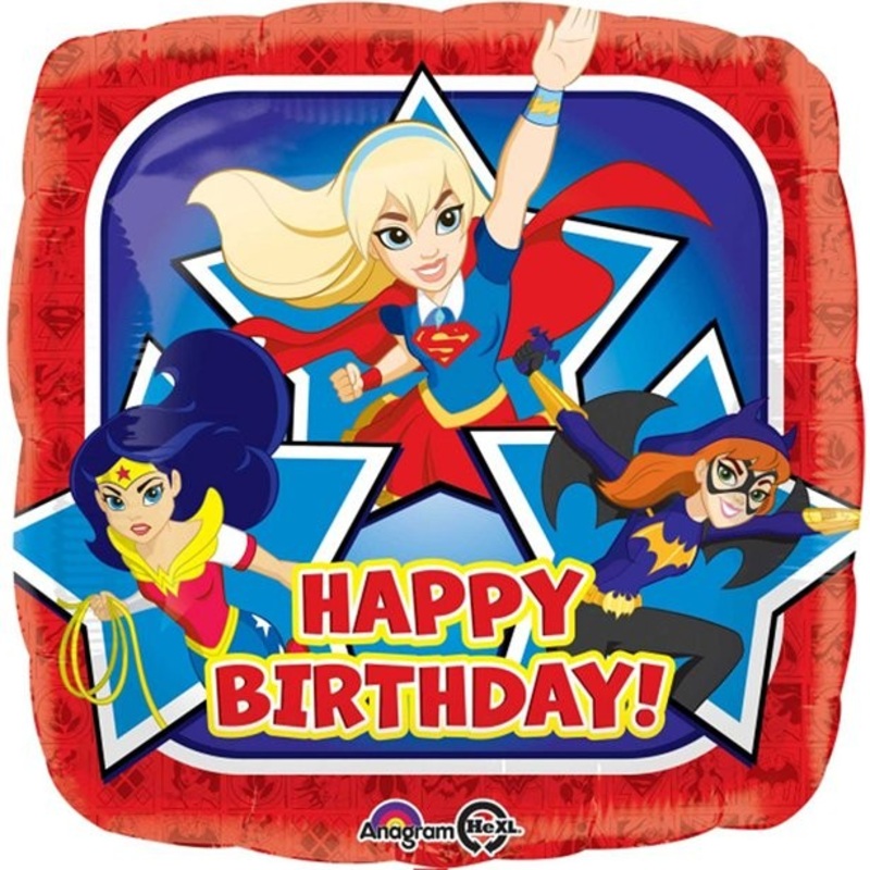 Super hero girls birthday heroines balloon 46cm