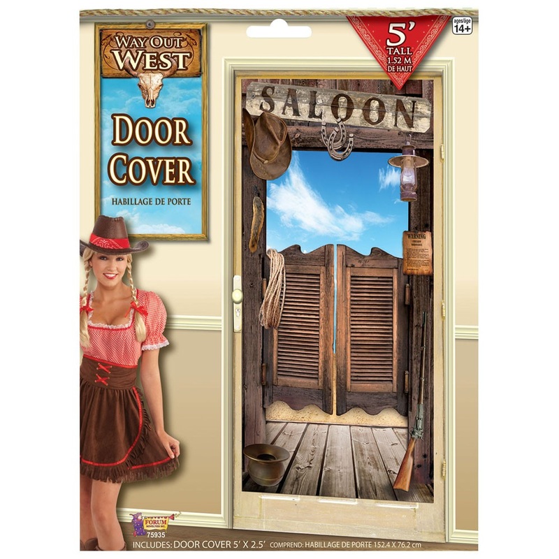 Western saloon door mural 152x76cm