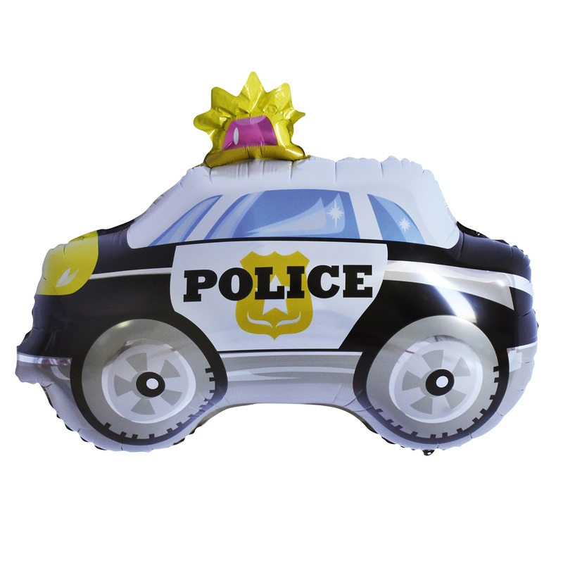 XL foil balloon police car 74 x 65cm