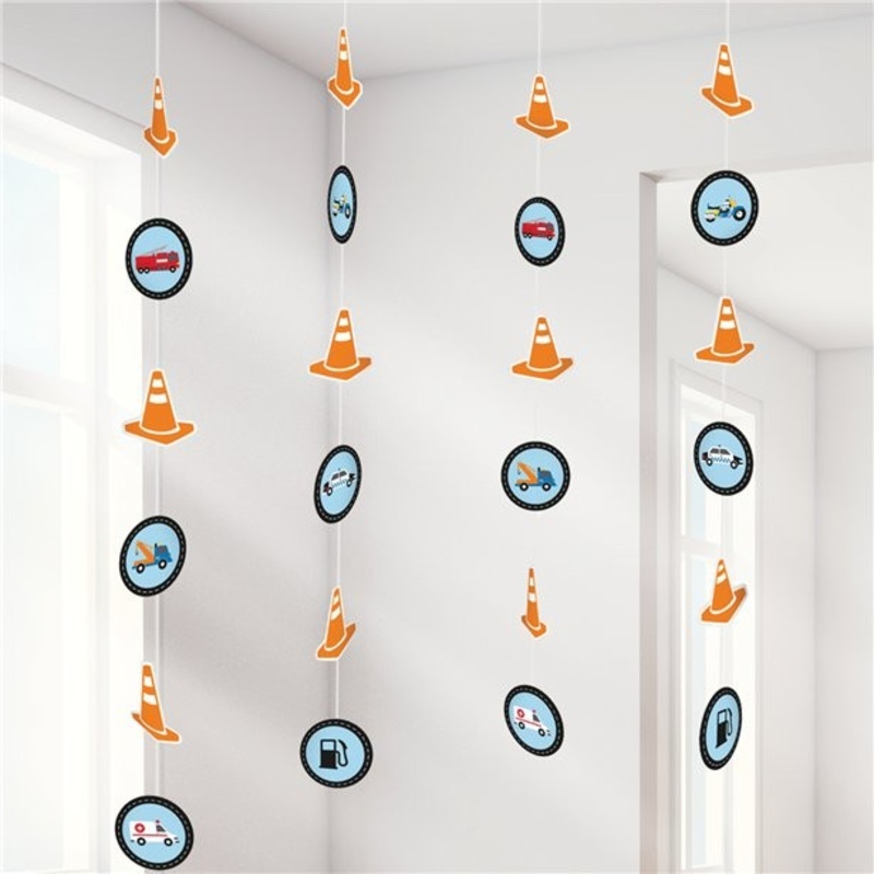 4 road construction decoration hanger 130cm