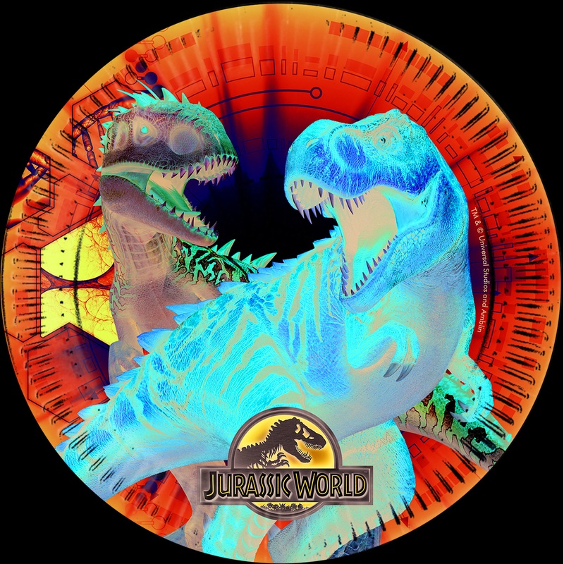 8 Jurassic World Dinos round paper plate 23cm