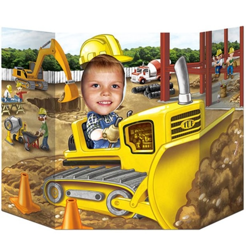 Excavator driver photo wall 64cm