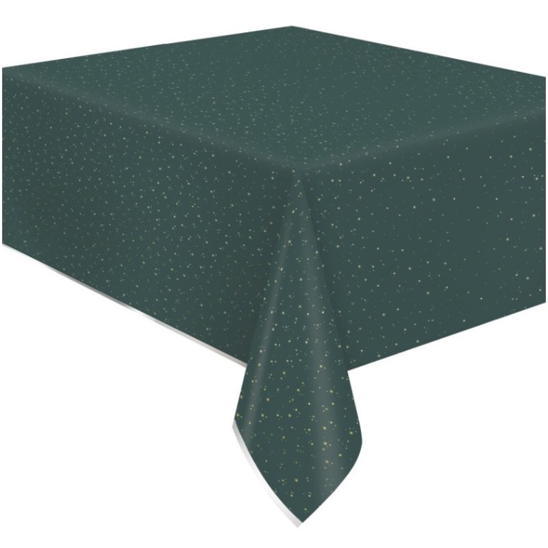 Green Christmas tablecloth 1.37 x 2.13m