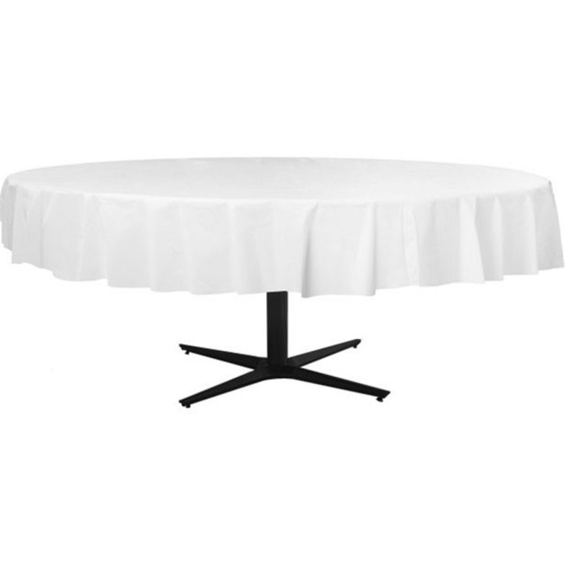 Round tablecloth white 2.1m