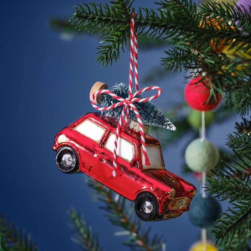 Santa Drive tree hanging