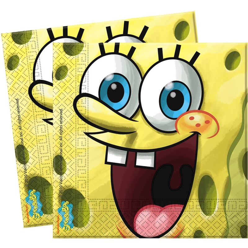 SpongeBob Fun children's birthday napkin 33x33cm