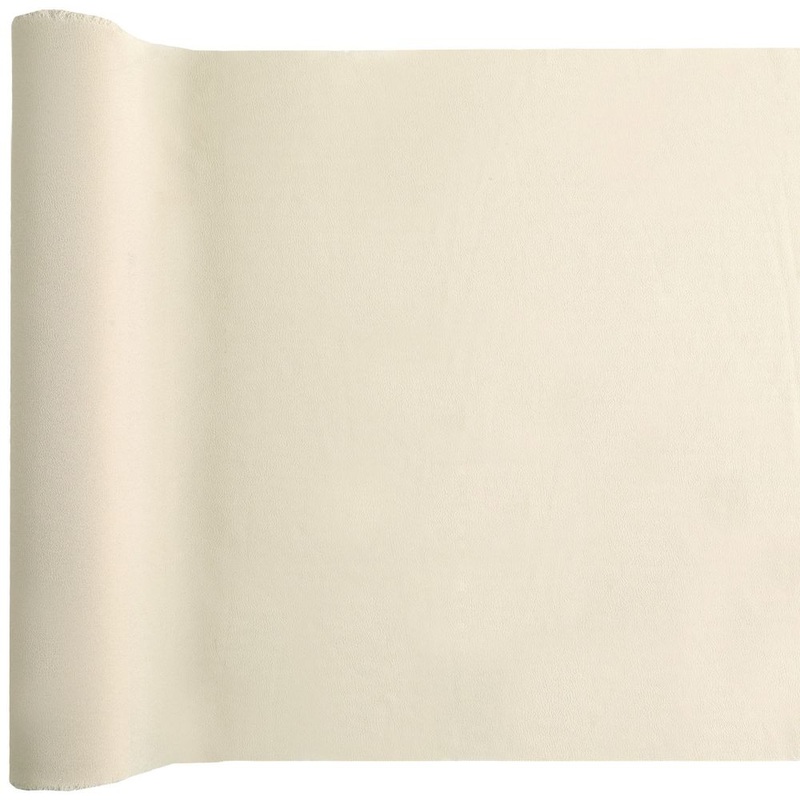 Table runner Crepe Beige 35cm x 3m