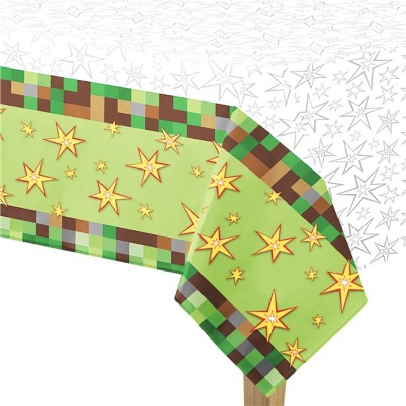 TNT Pixel Party tablecloth 1.4 x 2.4m