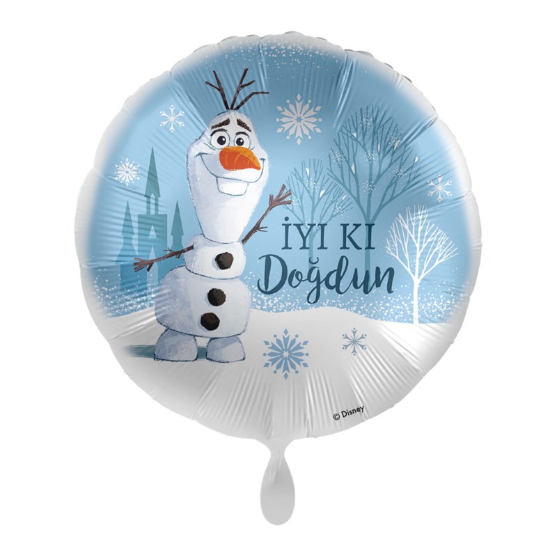 Wave Olaf birthday balloon -TUR 45cm