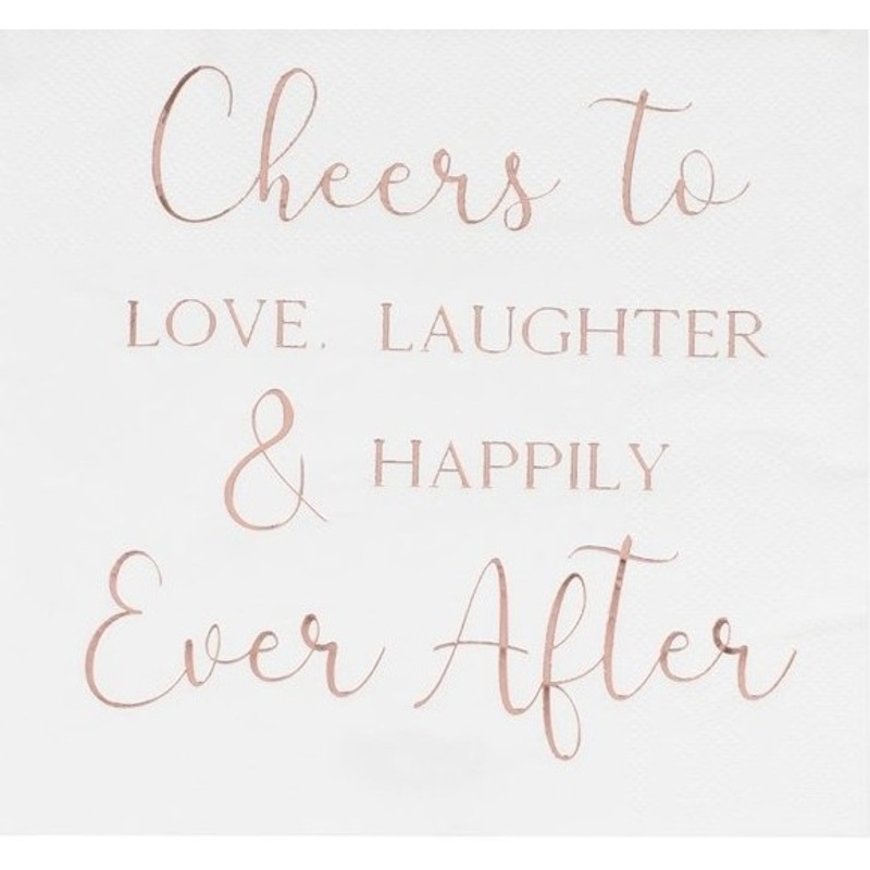 16 fairy tale wedding napkins 33cm
