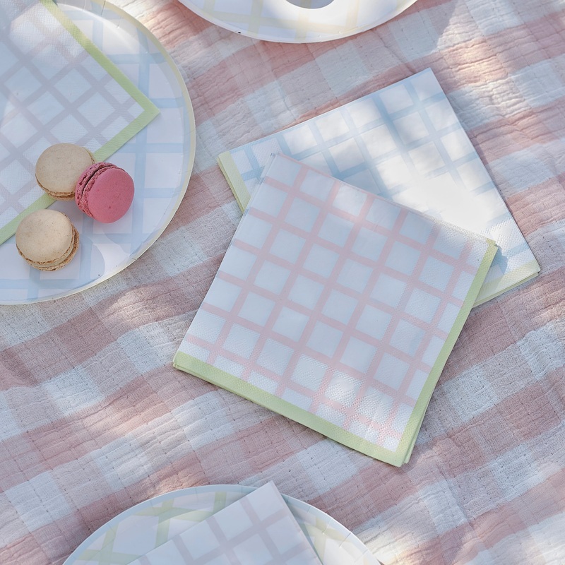 16 spring colors napkins 33cm