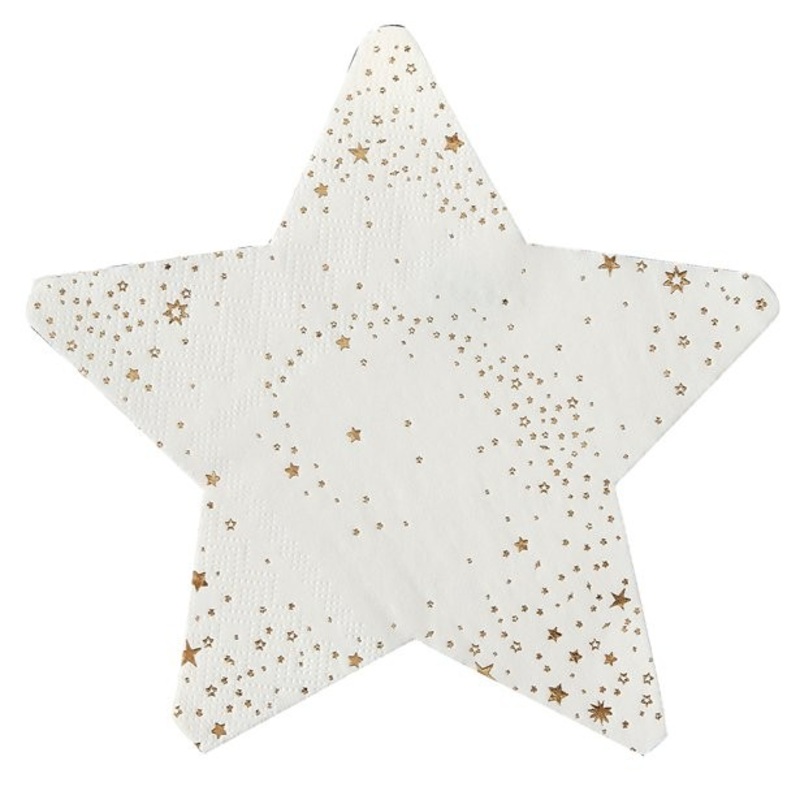 16 star napkins 16.5cm