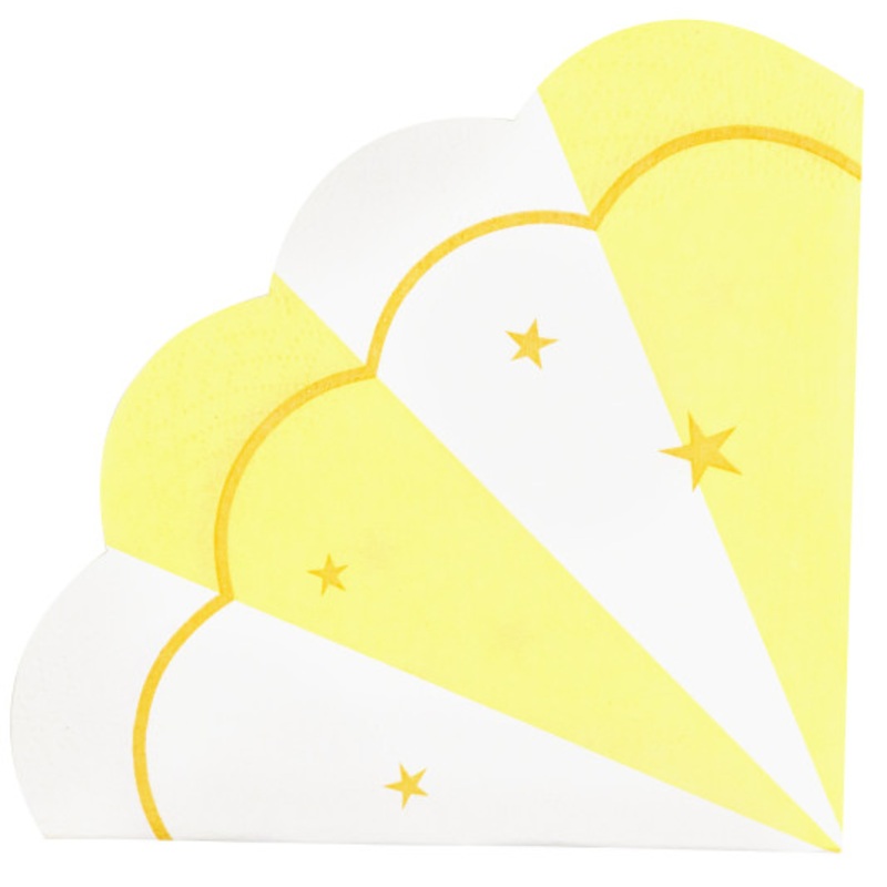 16 Sweet Surprise Shape Napkins