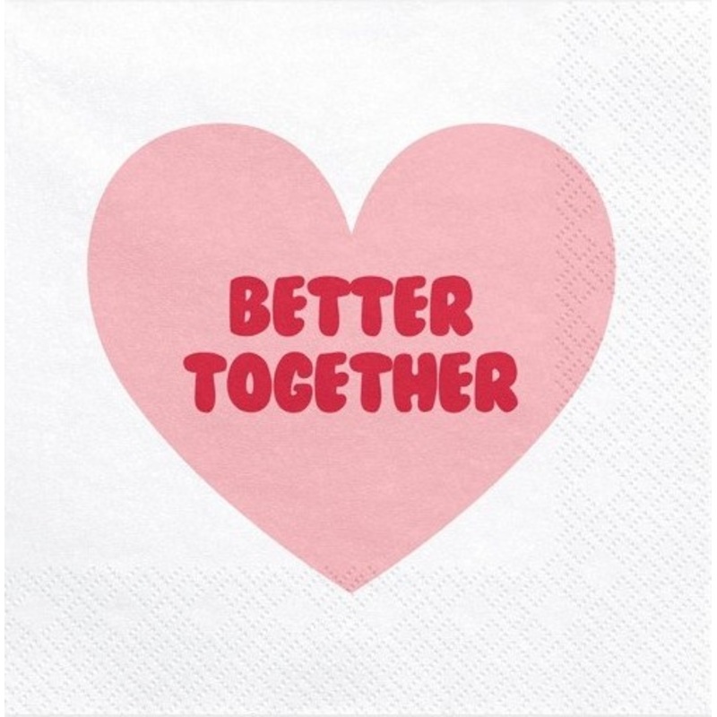 20 Better together napkins 33cm