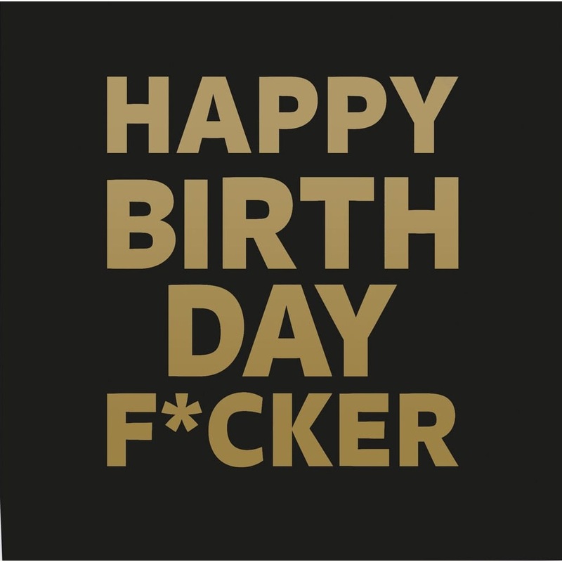 20 Birthday Fucker Napkins 33cm