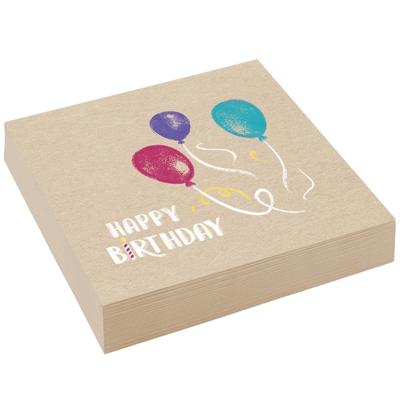 20 Birthday Wishes napkins 33cm