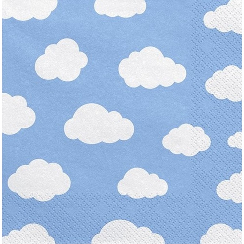 20 Cloudy Sky Napkins 33cm