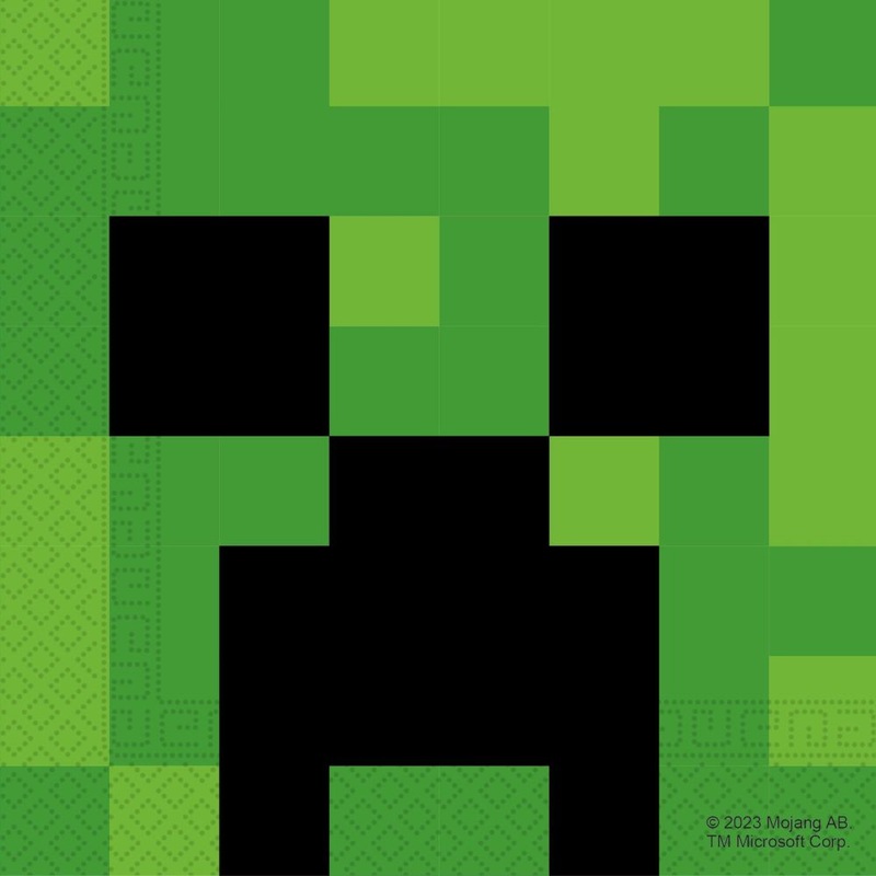 20 FSC Minecraft napkins 33x33cm