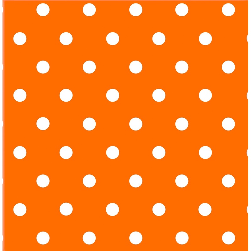 20 Mix Patterns dot napkins orange 33cm