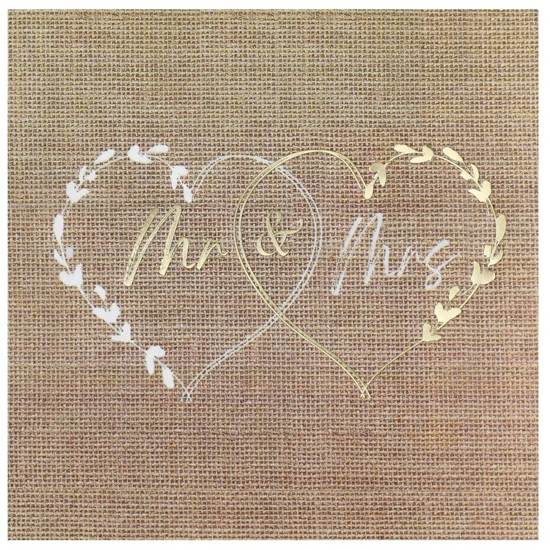 20 Napkins Natural Wedding