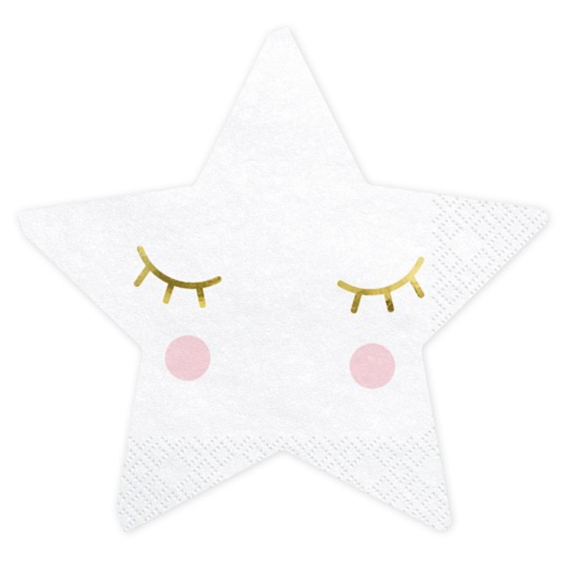 20 napkins small star 30cm