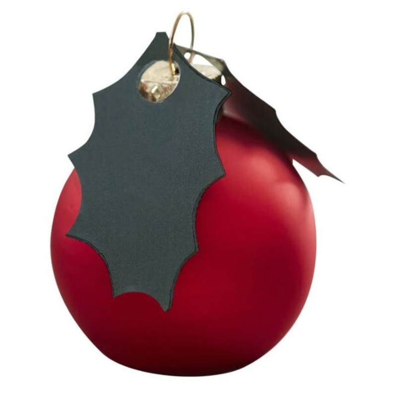 6 country house Christmas ball card holder 4cm