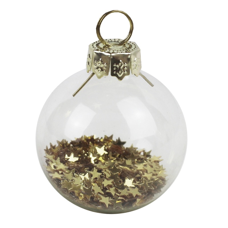 6 Golden Metallic Spell Ball Place Card Holders