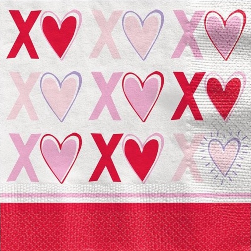 8 Love is sweet napkins 33cm