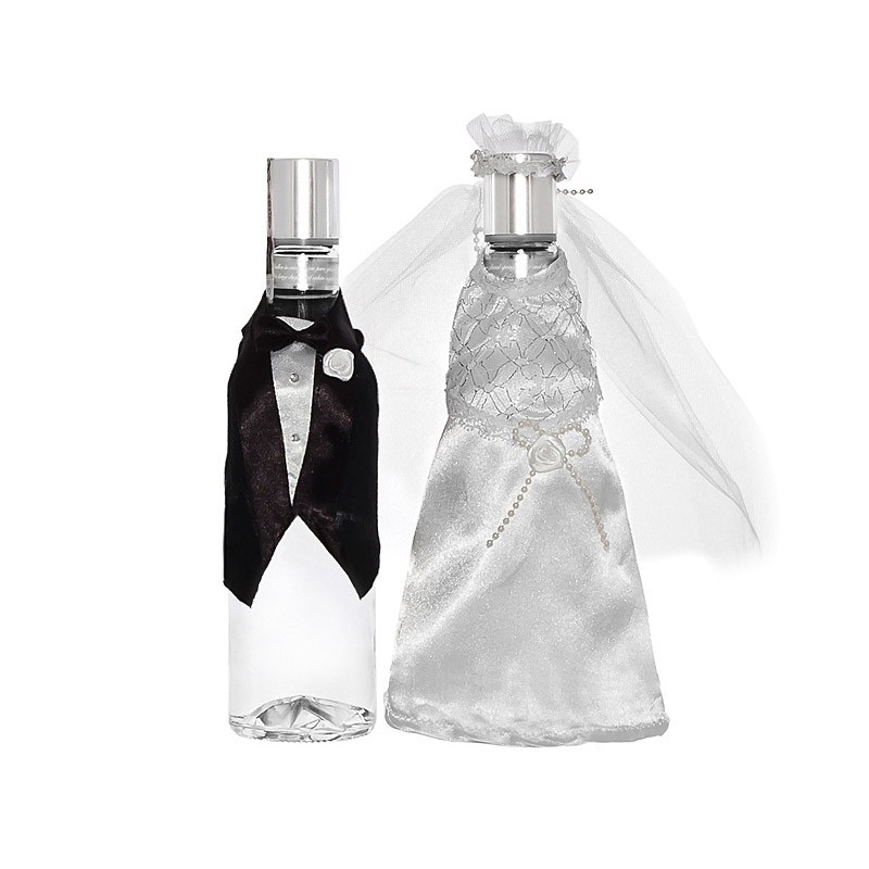 Bridal couple bottle decoration