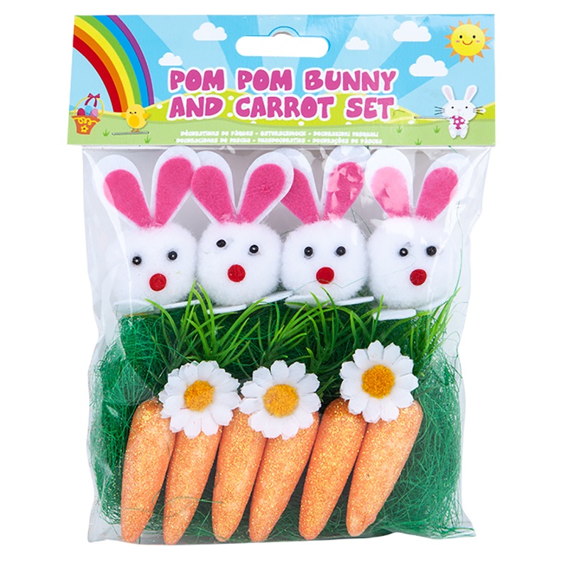 Bunny meets carrot decorative set