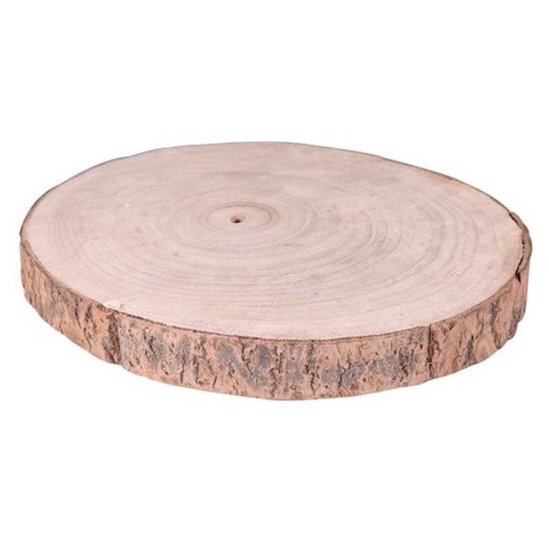 Wooden Tree Trunk Slice Decoration 31cm