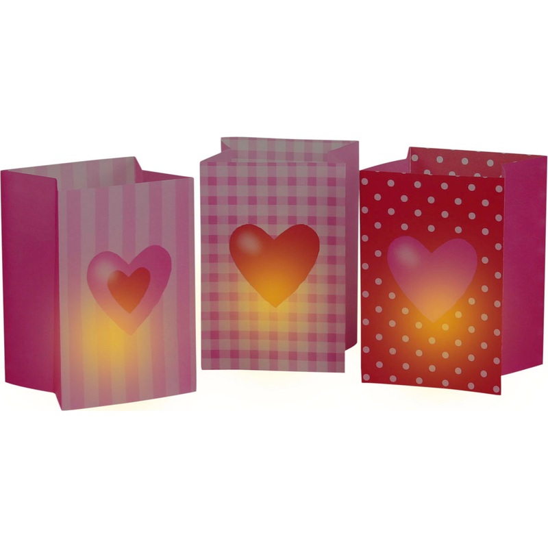 3 lanterns Sweet Love 16 x 11cm