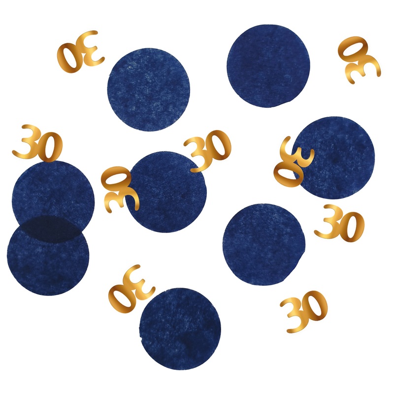 30th Birthday Confetti Elegant Blue 25g